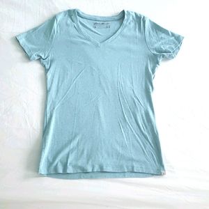 Light Blue-T-Shirt-Eddie Bauer-Size Medium